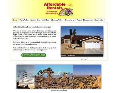 Affordable Rentals website