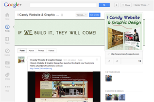I Candy Google Plus + page thumbnail